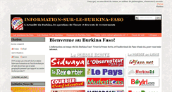 Desktop Screenshot of information-sur-le-burkina-faso.com